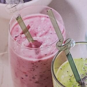 Wellness Glass Straws Set Of 6 with Cleaning Brush Eco-conscious Solution